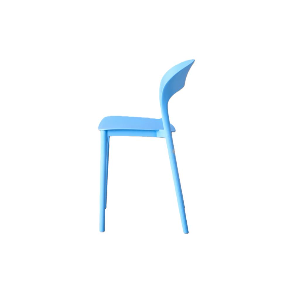 Silla Patrick, Color Azul, con Espaldar y Diseño Moderno