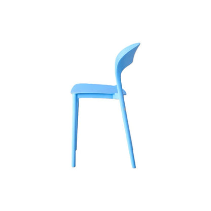 Silla Patrick, Color Azul, con Espaldar y Diseño Moderno