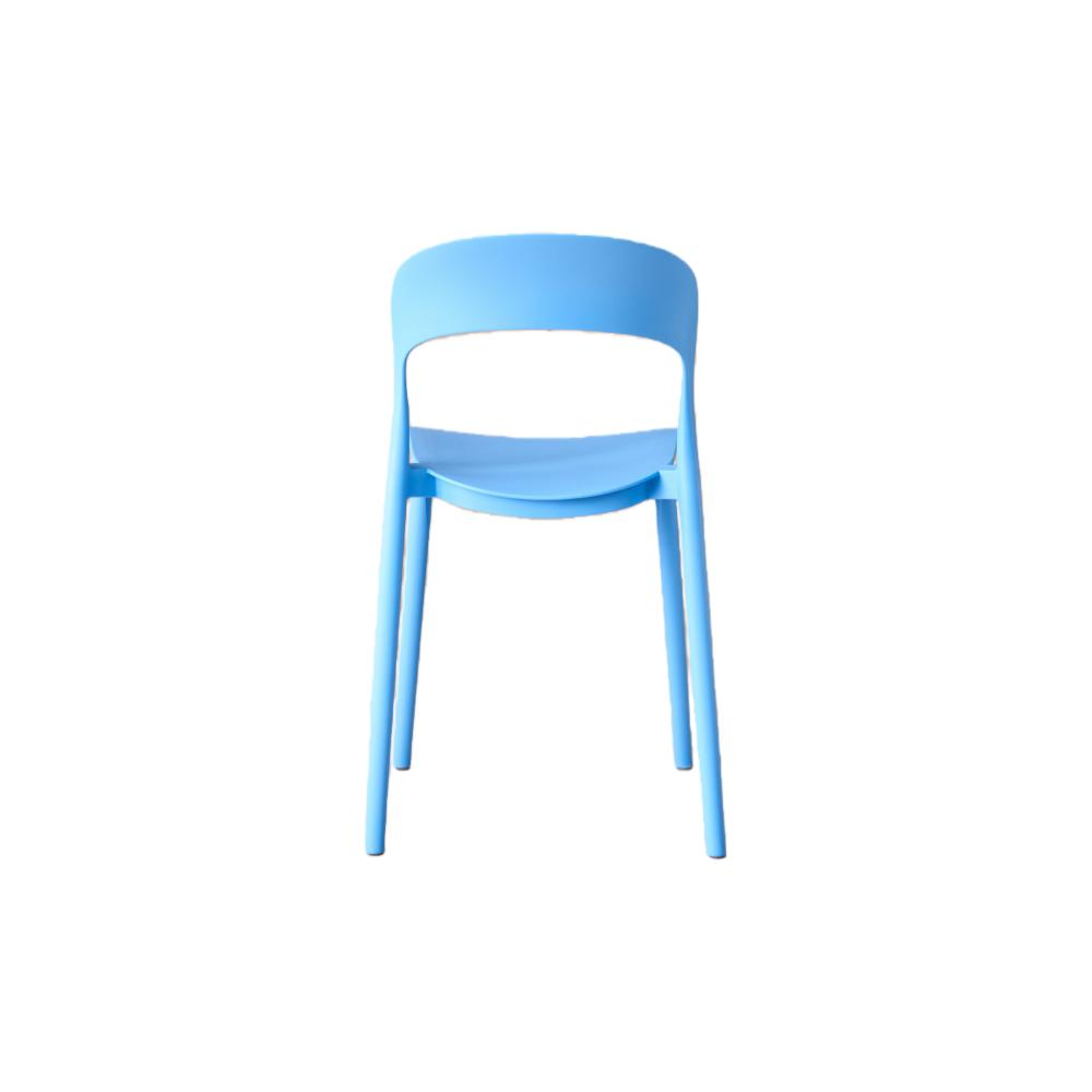 Silla Patrick, Color Azul, con Espaldar y Diseño Moderno