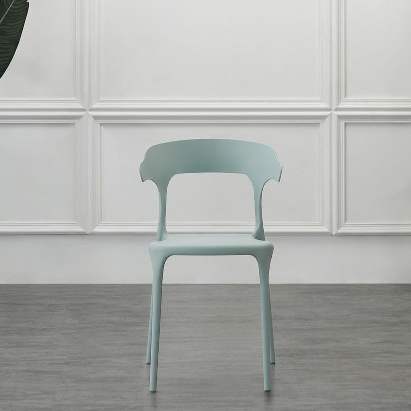 Silla Elena, Color Azul Claro, con Espaldar y Diseño Moderno – Espejos ...