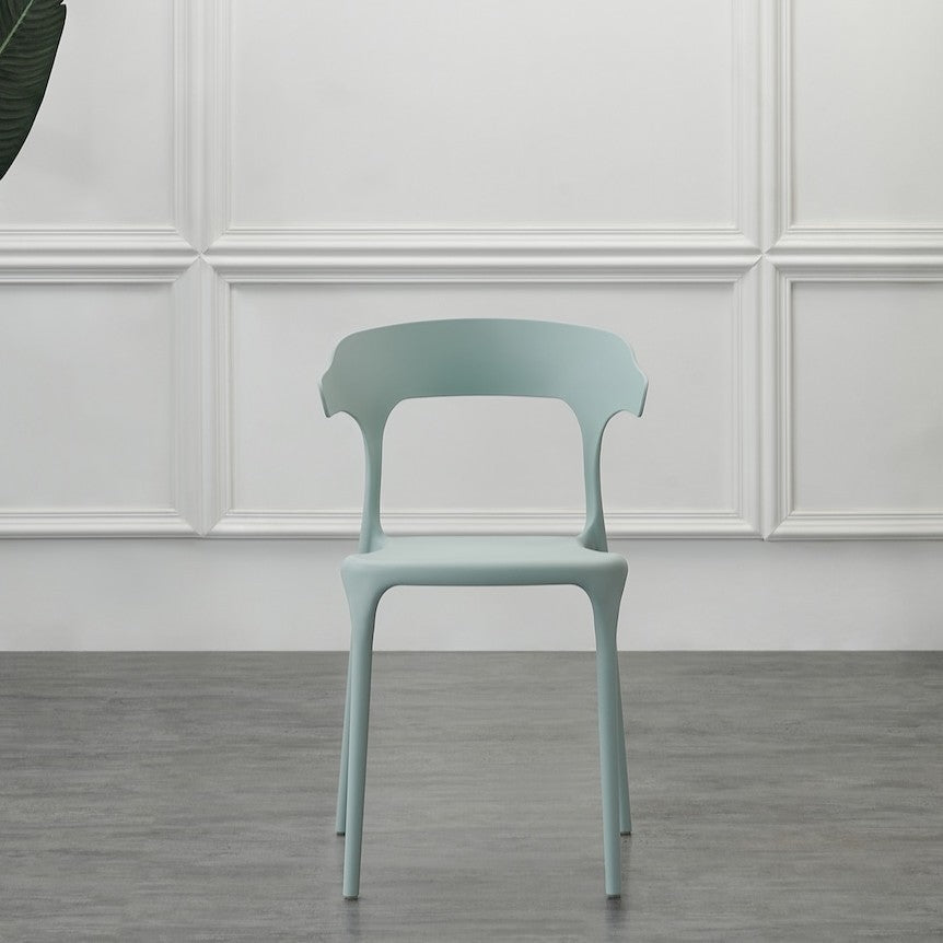 Silla Elena, Color Azul Claro, con Espaldar y Diseño Moderno – Espejos ...