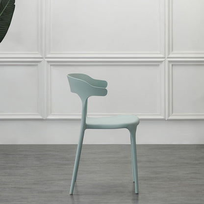 Silla Elena, Color Azul Claro, con Espaldar y Diseño Moderno