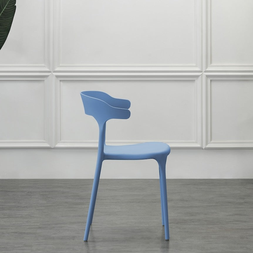 Silla Elena, Color Azul Oceano, con Espaldar y Diseño Moderno – Espejos ...