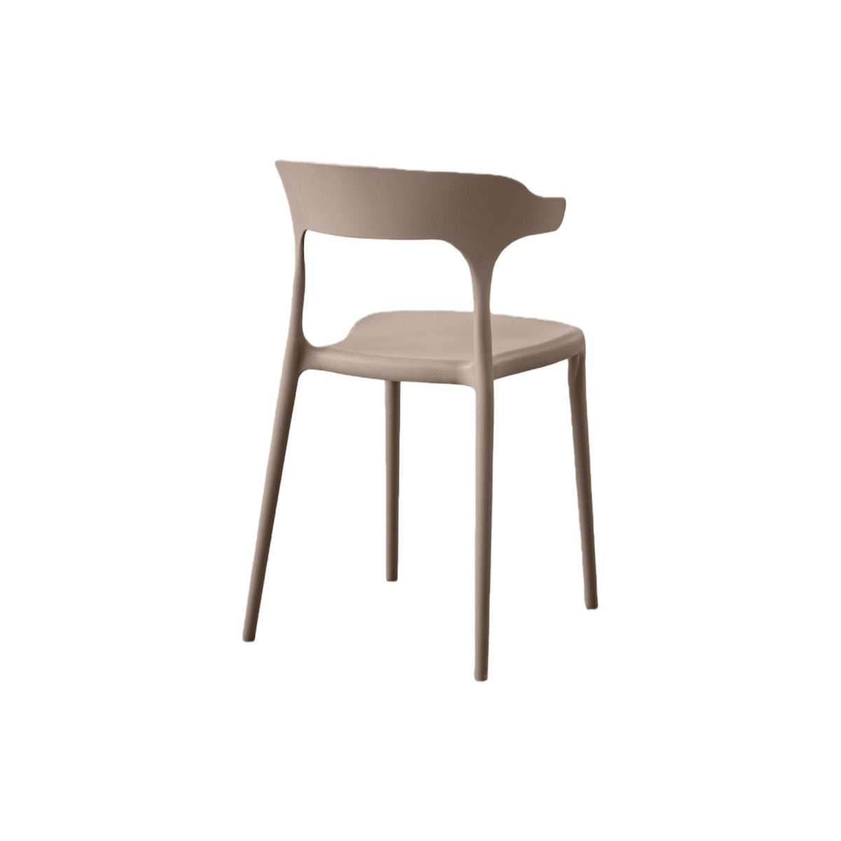 Set de 4 Sillas Elena, Color Taupe, Diseño Moderno, detalle interior