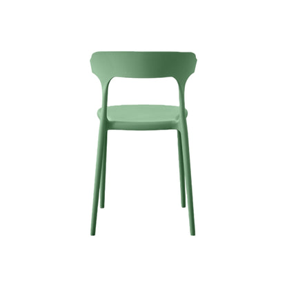 Set de 4 Sillas Elena, Color Verde, Diseño Moderno
