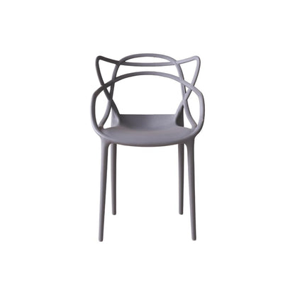 Silla Palermo, Color Gris, con Espaldar y Diseño Moderno
