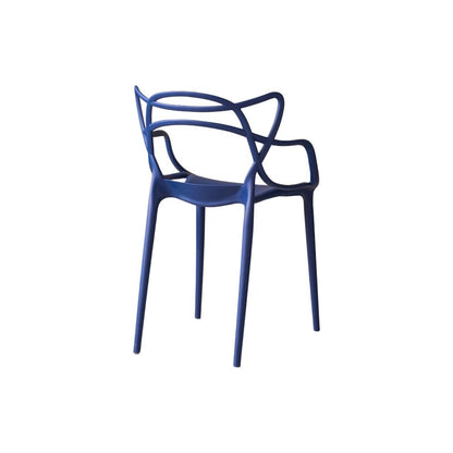 Set de 2 Sillas Palermo, Color Azul, con Espaldar y Diseño Moderno