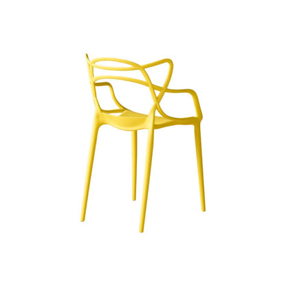Set de 2 Sillas Palermo, Color Amarillo, con Espaldar y Diseño Moderno