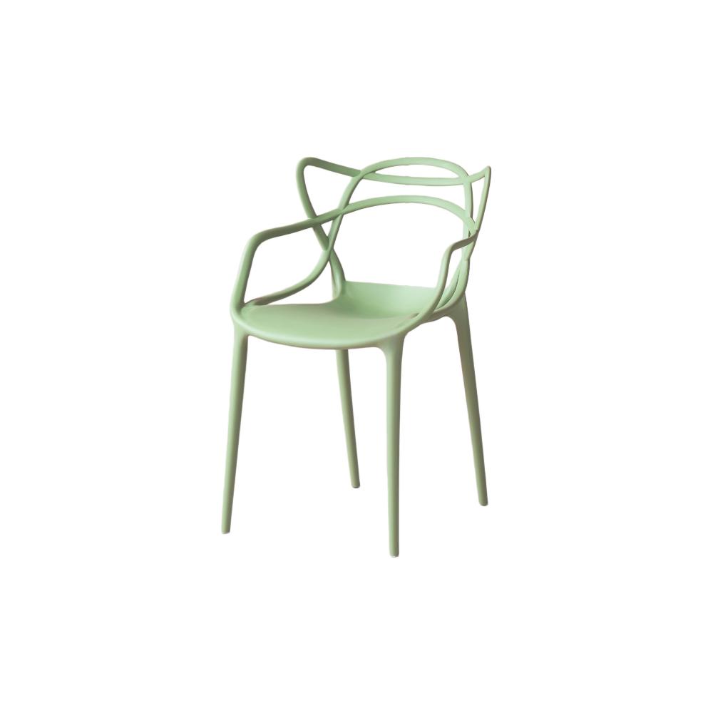 Silla Palermo, Verde Claro, con Espaldar y Diseño Moderno