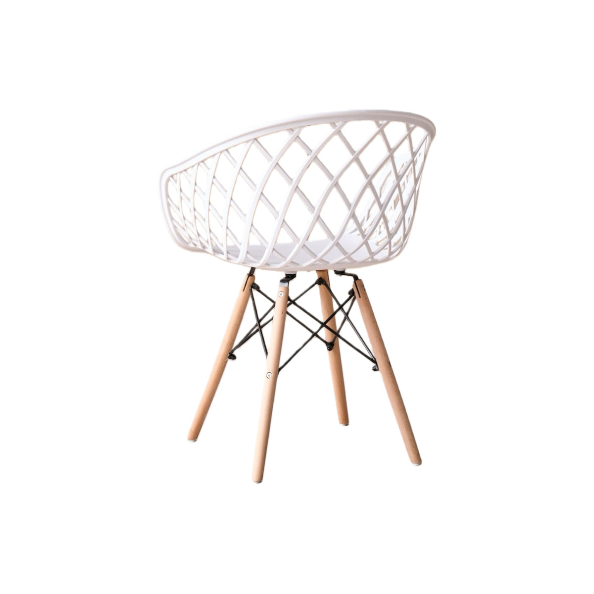 Silla Oasis con Brazos, Color Blanco, con Espaldar