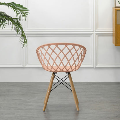 Silla Oasis con Brazos, Color Mandarina, con Espaldar