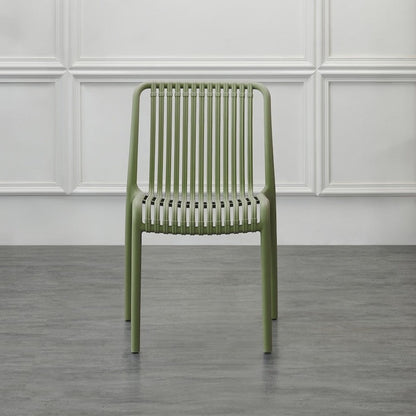 Set de 4 Sillas Terra, Color Verde, con Espaldar