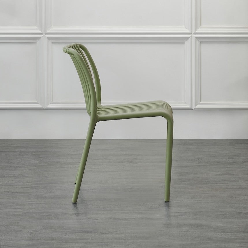 Set de 2 Sillas Terra, Color Verde, con Espaldar