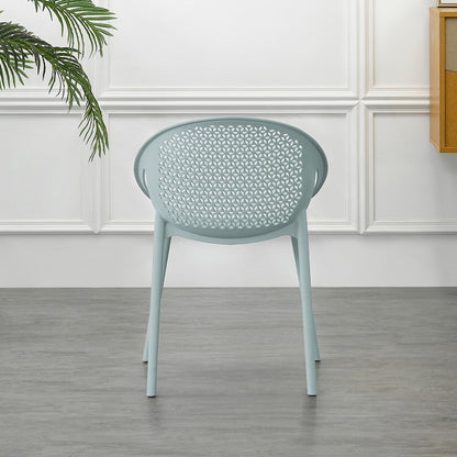 Silla Selva con Brazos, Color Azul Claro, con Espaldar