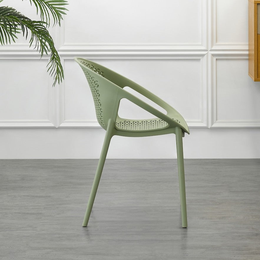 Silla Selva con Brazos, Color Verde, con Espaldar