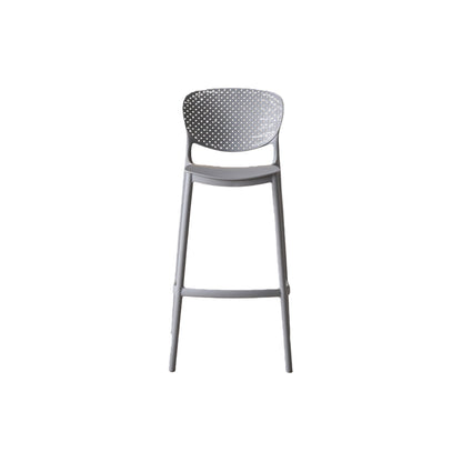 Silla para Bar Río, Color Gris Oscuro, Diseño Moderno, detalle de acabado