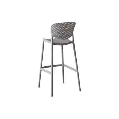 Silla para Bar Río, Color Gris Oscuro, Diseño Moderno, abierto