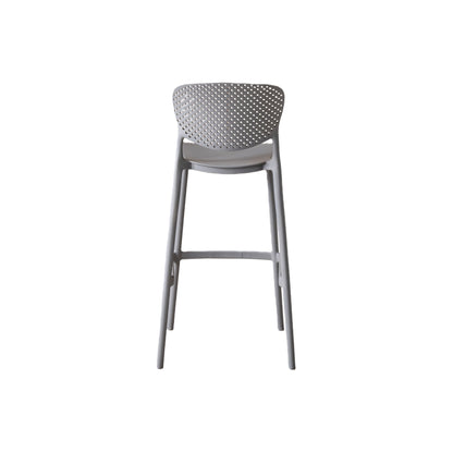 Silla para Bar Río, Color Gris Oscuro, Diseño Moderno, detalle interior
