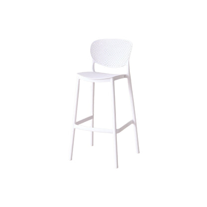 Silla para Bar Río, Color Blanco, Diseño Moderno, medidas