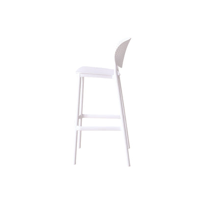 Silla para Bar Río, Color Blanco, Diseño Moderno, vista superior