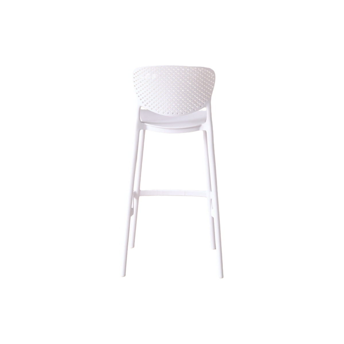 Silla para Bar Río, Color Blanco, Diseño Moderno, detalle interior