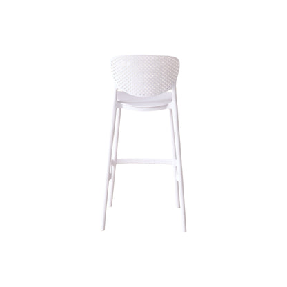 Silla para Bar Río, Color Blanco, Diseño Moderno, detalle interior