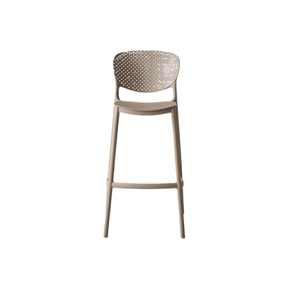 Silla para Bar Río, Color Taupe, Diseño Moderno, detalle de acabado