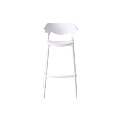Set de 4 Sillas para Bar Elena, Color Blanco, Diseño Moderno