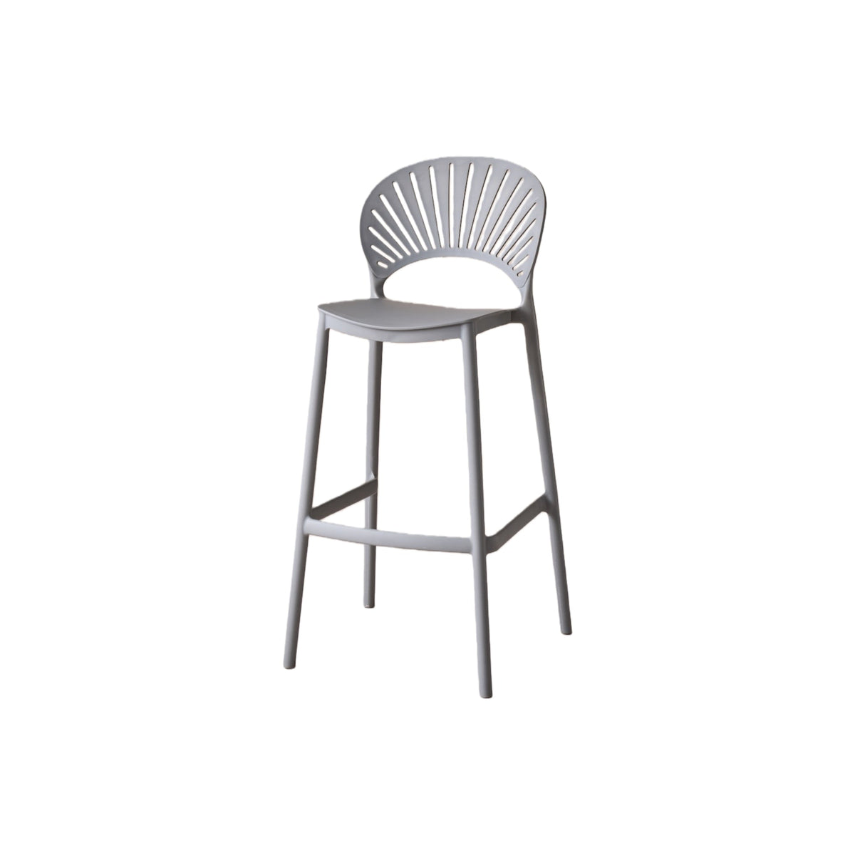 Silla para Bar Paraíso, Color Gris Oscuro, Diseño Moderno