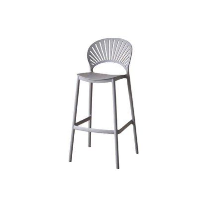 Silla para Bar Paraíso, Color Gris Oscuro, Diseño Moderno