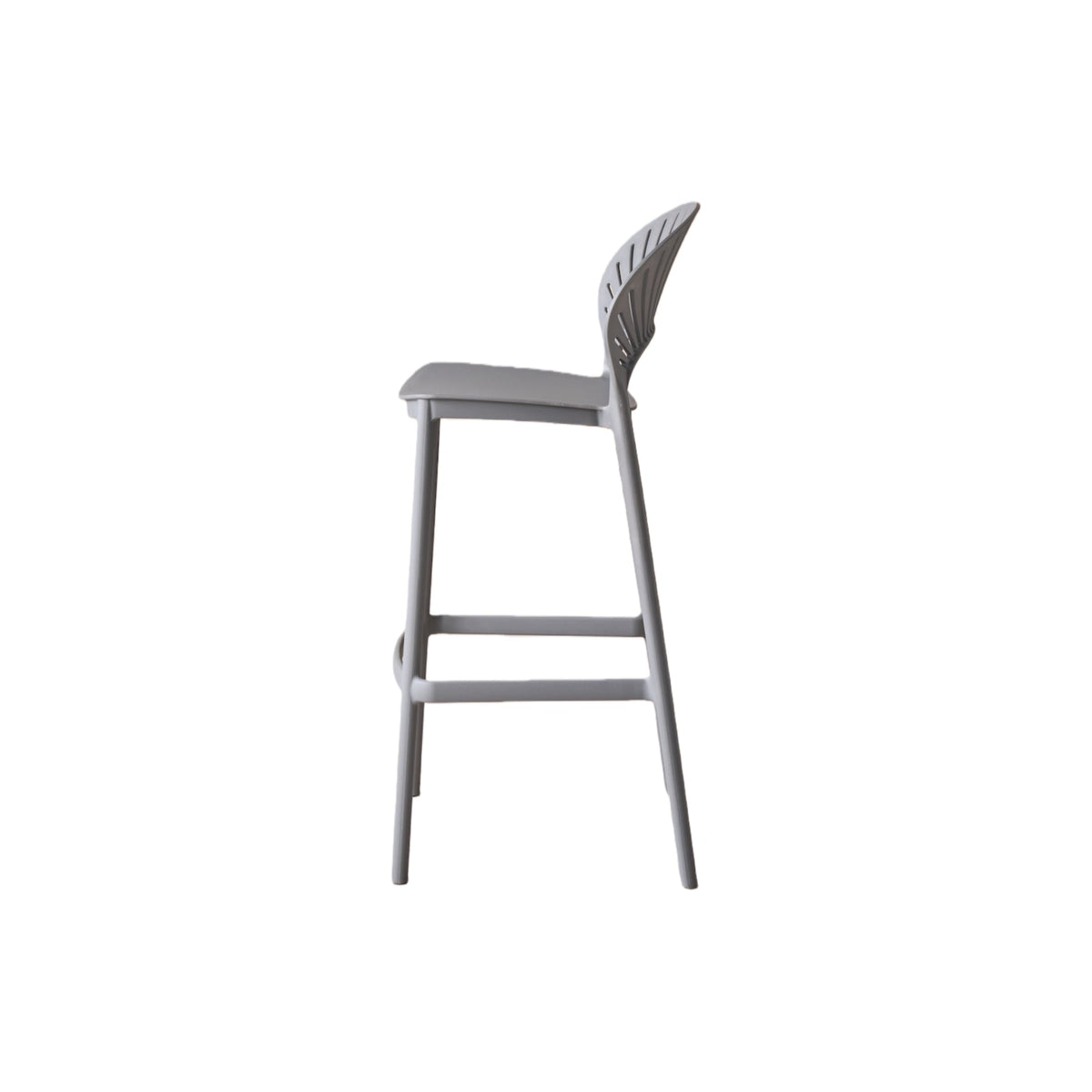 Silla para Bar Paraíso, Color Gris Oscuro, Diseño Moderno