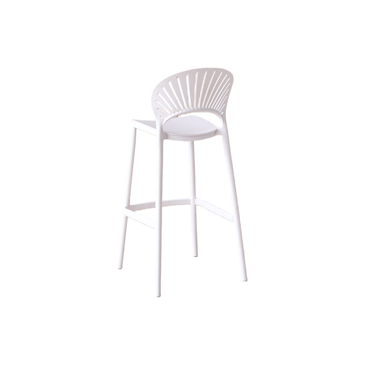 Set de 4 Sillas para Bar Paraíso, Color Blanco, Diseño Moderno
