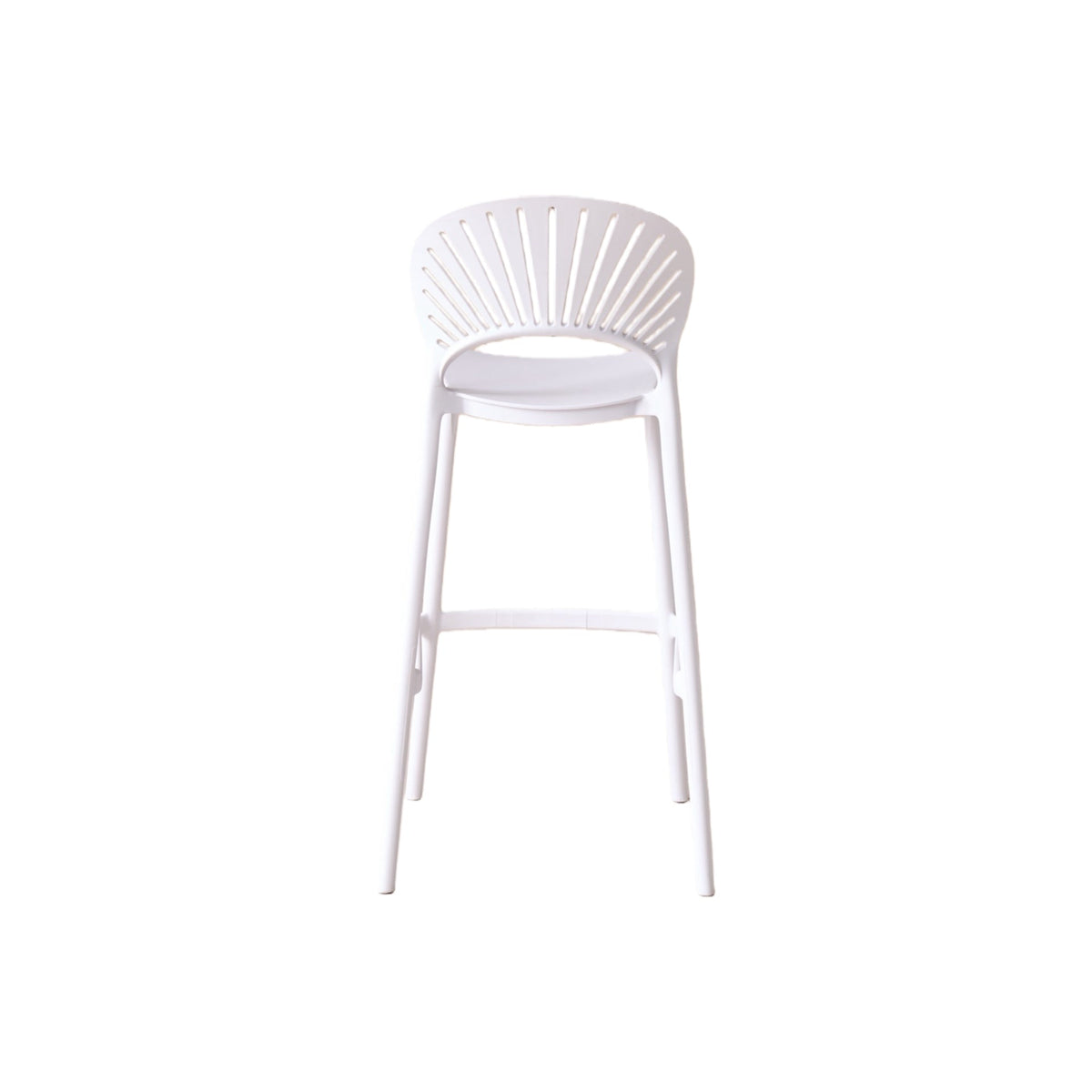 Set de 4 Sillas para Bar Paraíso, Color Blanco, Diseño Moderno
