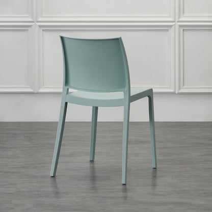 Set de 2 Sillas Soho, Azul Claro, con Espaldar Cerrado y Diseño Minimalista