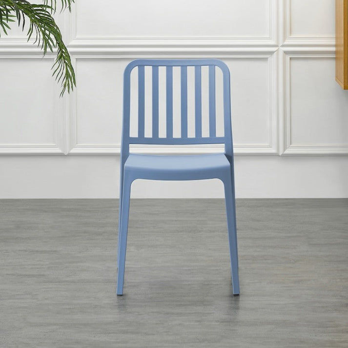 Silla Brooklyn, Color Azul Oceano, con Espaldar en Rayas y Diseño Mini ...