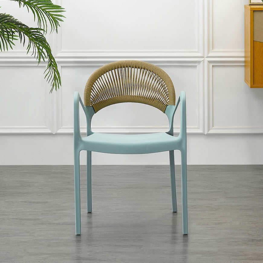 Silla Daytona, Azul Claro, con Espaldar, Reposa Brazos y Diseño Minima ...