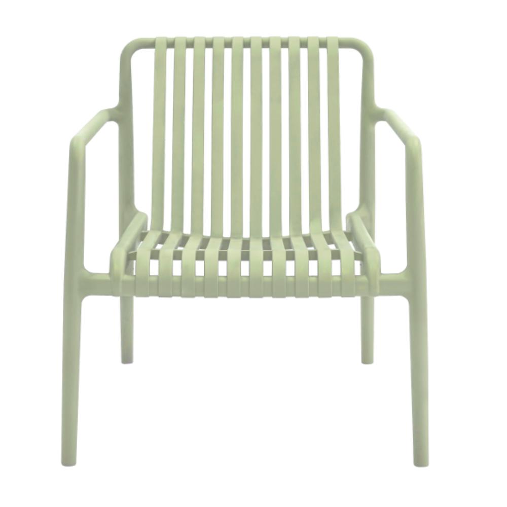 Set de 2 Sillas Lounge Parma, Verde, con Espaldar y Diseño Moderno