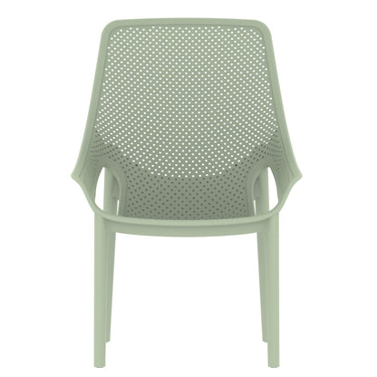 Set de 2 Sillas Lounge Ibiza, Verdematcha, con Espaldar y Reposa Brazos