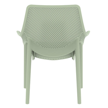 Set de 2 Sillas Lounge Ibiza, Verdematcha, con Espaldar y Reposa Brazos