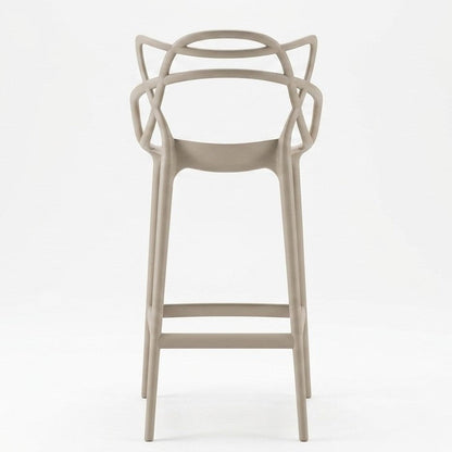 Silla para Bar Palermo, Taupe, con Reposa Pies Doble Propósito