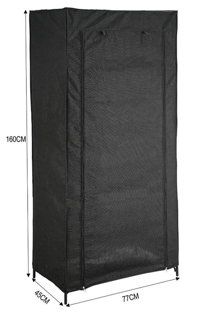 Closet Organizador Tuco, Negro, De tela, con espacio para organizar ropa