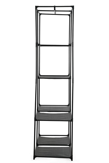 Closet Organizador Ena, Negro, En tela con variedad de entrepaños