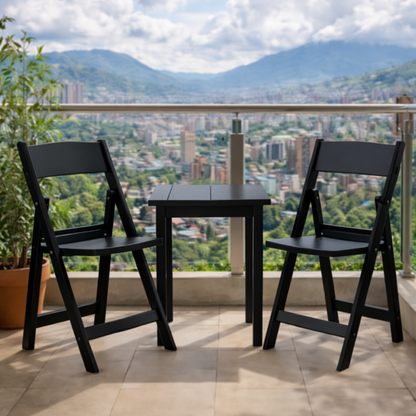 Silla Plegable Erin, Negro, Diseño Práctico y Funcional