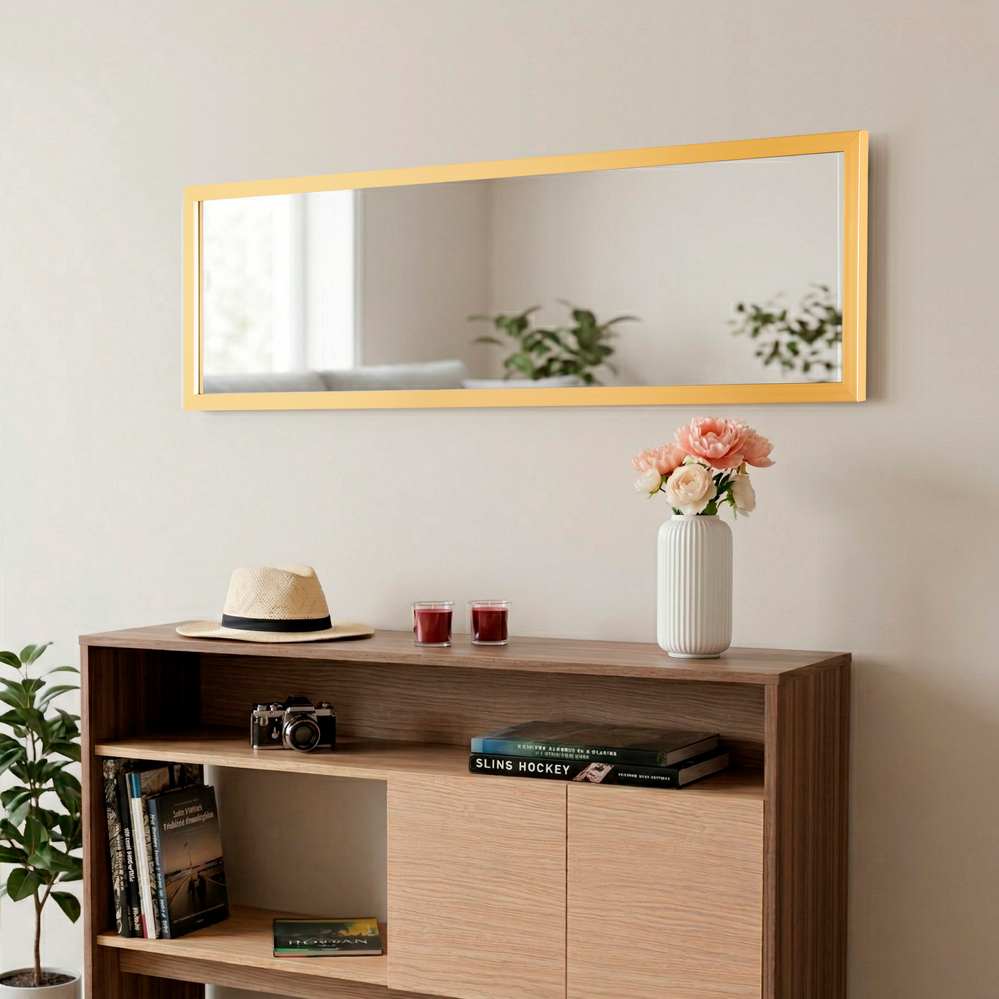 Espejo Liam Dorado 124 X 34