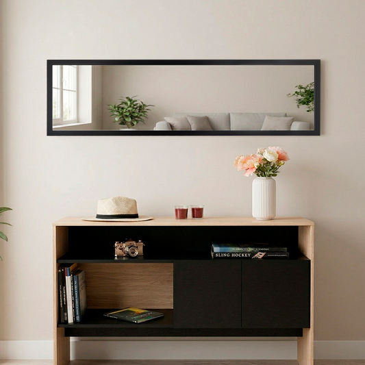 Espejo Liam Negro 124 x 34 cm