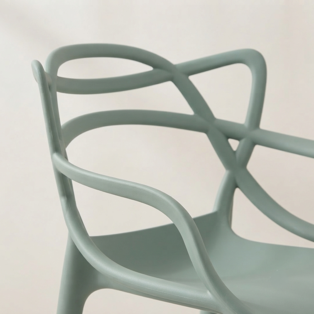 Silla para Bar Palermo, Verde, con Reposa Pies Doble Propósito, en ambiente