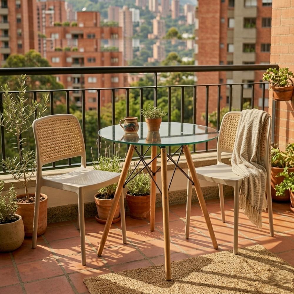Silla Texas, Color Taupe y Beige, con Espaldar Transpirable, vista lateral