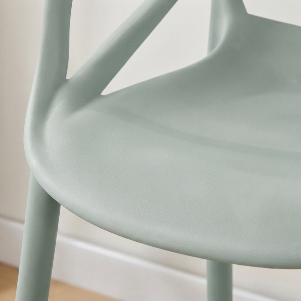 Silla para Bar Palermo, Verde, con Reposa Pies Doble Propósito, medidas