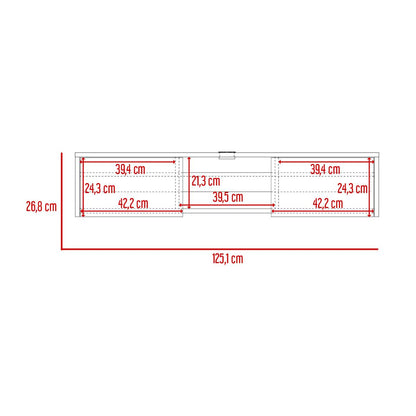 Repisa de TV Glen 125 RTA Macadamia
