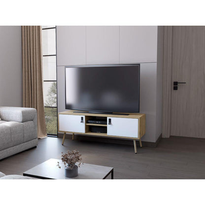 Rack para TV 50'' 121 x 48 HUNA RTA Macadamia Blanco